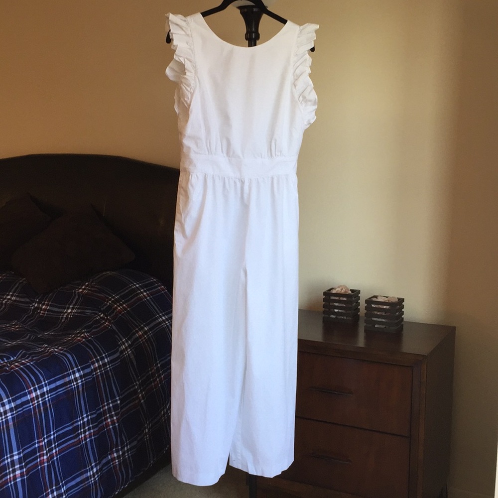 1901 wide legged ruffled jumper